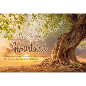 Produktbild des Artikels Faltkarte - Geburtstag Jer. 17,7 (Schreibwaren)