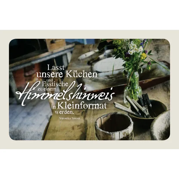 Produktbild des Artikels Leinwand Tischgemeinschaft "Himmelshinweis" ()