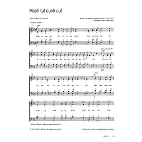 Produktbild des Artikels Hoch tut euch auf (Noten - Download)