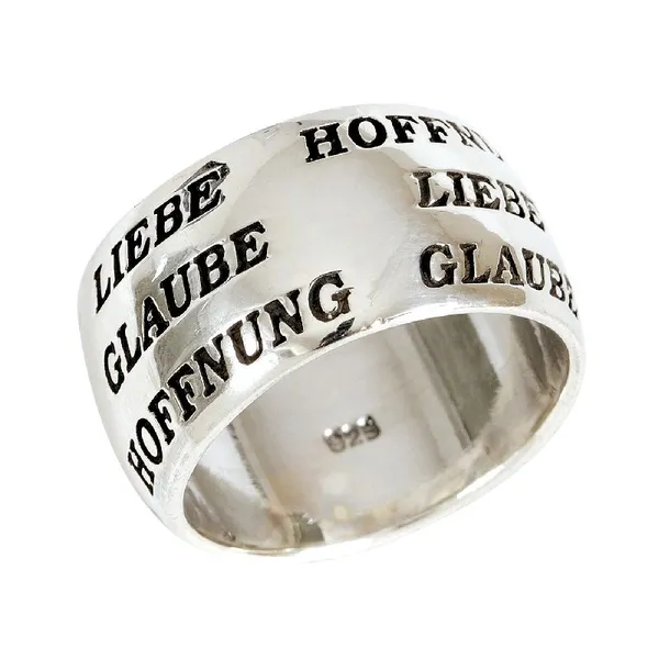Produktbild des Artikels Fingerring "Liebe, Glaube, Hoffnung" - 20 mm ()