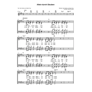 Produktbild des Artikels Allein durch Glauben (Noten - Download)