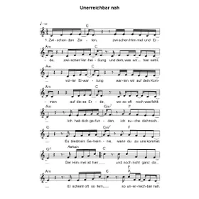 Produktbild des Artikels Unerreichbar nah (Noten - Download)