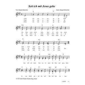 Produktbild des Artikels Seit ich mit Jesus gehe (Noten - Download)