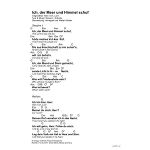 Produktbild des Artikels Ich, der Meer und Himmel schuf (Noten - Download)