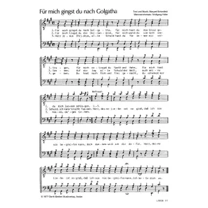 Produktbild des Artikels Für mich gingst du nach Golgatha (Noten - Download)