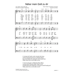 Produktbild des Artikels Näher mein Gott zu dir (Noten - Download)