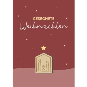 Produktbild des Artikels Faltkarte - Gesegnete Weihnachten (Schreibwaren)