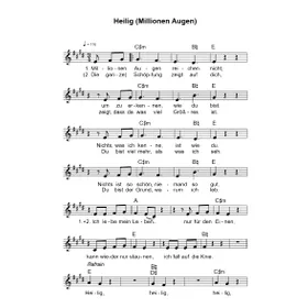 Produktbild des Artikels Heilig (Millionen Augen) (Noten - Download)
