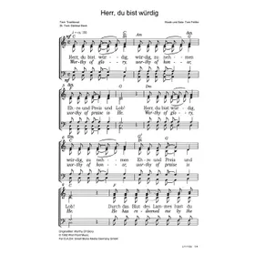 Produktbild des Artikels Herr, du bist würdig (Noten - Download)