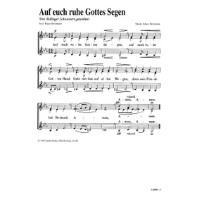 Produktbild des Artikels Auf euch ruhe Gottes Segen (Noten - Download)