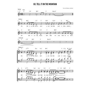 Produktbild des Artikels Go Tell It On The Mountain (Noten - Download)