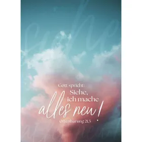 Produktbild des Artikels Jahreslosung 2026 - Postkarten, 4 Stk Wolken (Schreibwaren)