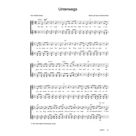 Produktbild des Artikels Unterwegs (Noten - Download)