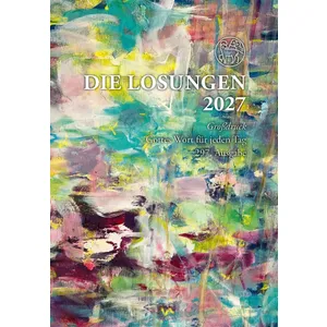 Produktbild des Artikels Losungen 2027 bunt, Geschenkausgabe - Großdruck (Kalender - Taschenbuch)