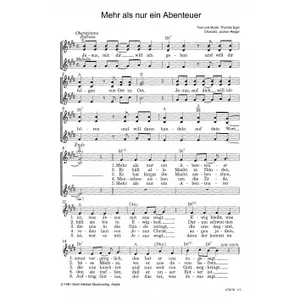 Produktbild des Artikels Mehr als nur ein Abenteuer (Noten - Download)