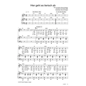 Produktbild des Artikels Hier geht es tierisch ab (Noten - Download)