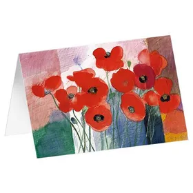 Produktbild des Artikels Kunstkarten "Mohnblumen 1" 5 Stk. (Schreibwaren)