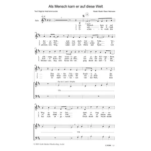Produktbild des Artikels Als Mensch kam er auf diese Welt (Noten - Download)