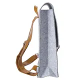 Stimmungsbild zu Rucksack Filz "Du bist bei mir" - dunkelgrau