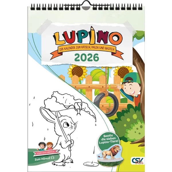 Produktbild des Artikels Lupino 2026 - Kinderkalender (Kalender - Spiralbindung)