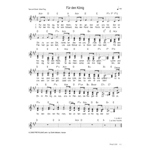 Produktbild des Artikels Für den König (Noten - Download)
