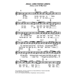 Produktbild des Artikels Jesus Liebe meines Lebens (Noten - Download)