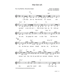 Produktbild des Artikels Hier bin ich (Noten - Download)