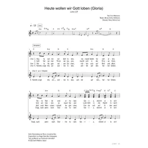 Produktbild des Artikels Heute wollen wir Gott loben (Gloria) (Noten - Download)