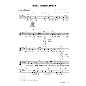 Produktbild des Artikels Tanzen, schreien, singen (Noten - Download)