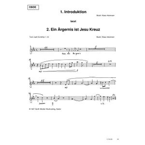 Produktbild des Artikels Dank für Golgatha (Oboe) (Noten - Download)
