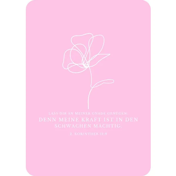 Produktbild des Artikels Postkarte "One Line - Blume" (Schreibwaren)