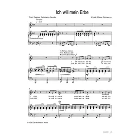 Produktbild des Artikels Ich will mein Erbe (Noten - Download)