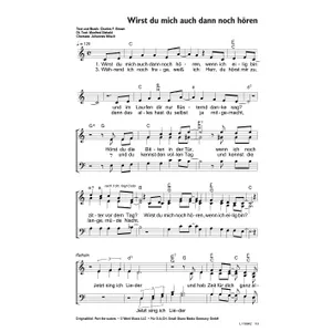 Produktbild des Artikels Wirst du mich auch dann noch hören (Noten - Download)