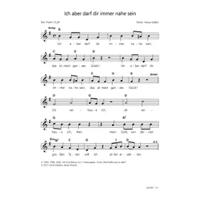 Produktbild des Artikels Ich aber darf dir immer nahe sein (Noten - Download)