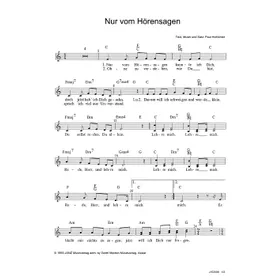 Produktbild des Artikels Nur vom Hörensagen (Noten - Download)