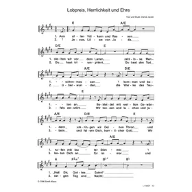 Produktbild des Artikels Lobpreis, Herrlichkeit und Ehre (Noten - Download)