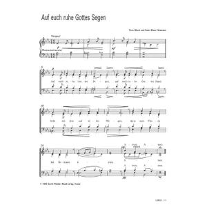 Produktbild des Artikels Auf euch ruhe Gottes Segen (Noten - Download)