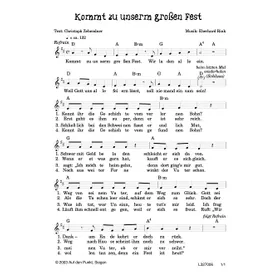 Produktbild des Artikels Kommt zu unserm großen Fest (Noten - Download)