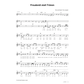Produktbild des Artikels Freudenöl statt Tränen (Noten - Download)