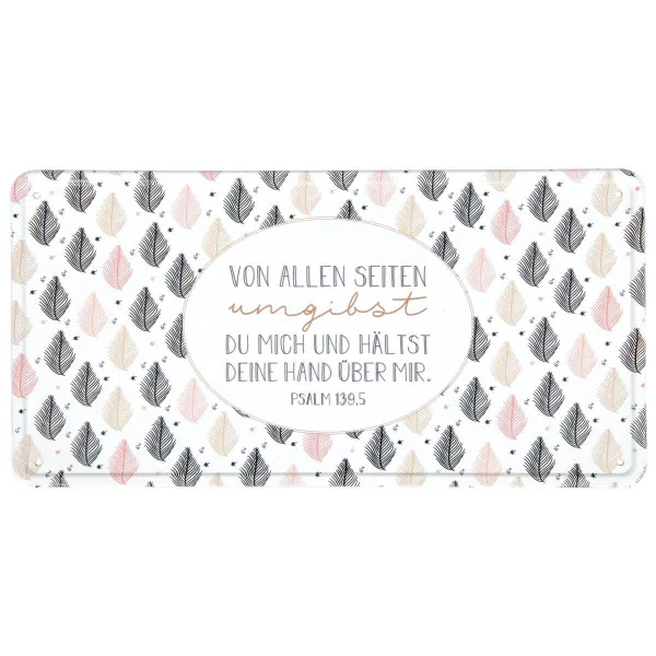 Produktbild des Artikels Metallschild Vintage "Feder" ()