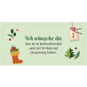 Produktbild des Artikels 24 liebe Weihnachtsgrüße für dich - Mini-Adventskalender (Kalender)