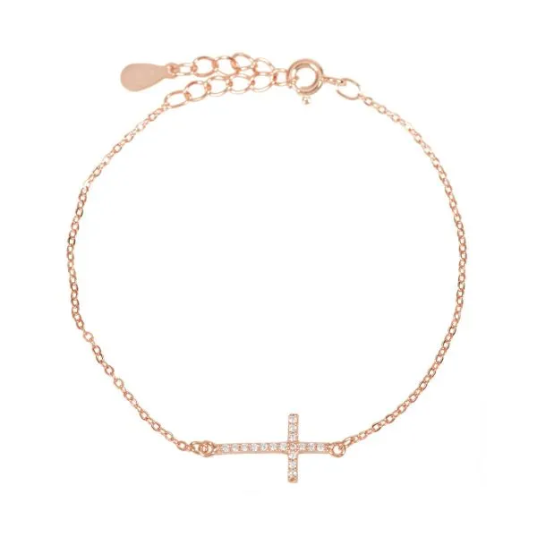 Produktbild des Artikels Armband "Kreuz" , rosé vergoldet ()