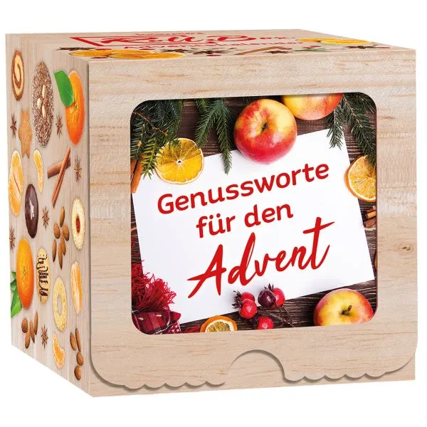 Produktbild des Artikels Adventskalender Roll-Box "Genussworte für den Advent" (Kalender)