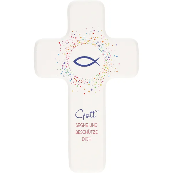 Produktbild des Artikels Holzkreuz für Kinder "Gott segne und beschütze dich" ()