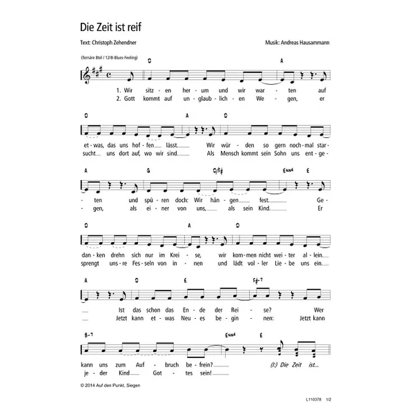 Produktbild des Artikels Die Zeit ist reif (Noten - Download)