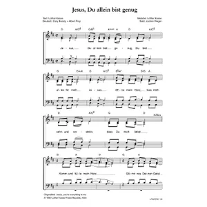 Produktbild des Artikels Jesus, du allein bist genug (Noten - Download)