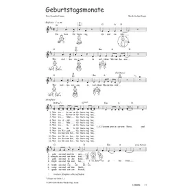 Produktbild des Artikels Geburtstagsmonate (Noten - Download)
