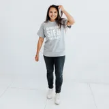 Stimmungsbild zu T-Shirt "Komm und sieh selbst" - hellgrau