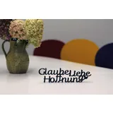 Stimmungsbild zu Dekoworte "Glaube, Hoffnung, Liebe"