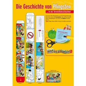 Produktbild des Artikels Die Geschichte von Pfingsten - Bastelbogen 10er Set ()